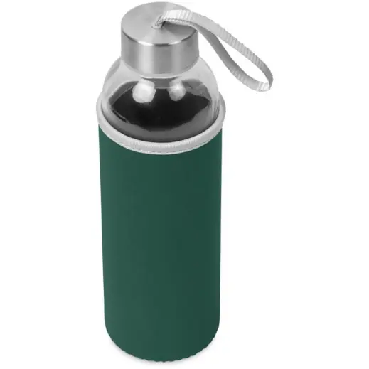 Kooshty Neo Glass Water Bottle Dark Green Top